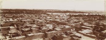 (ORIENTALISM--ALGERIA) LEHNERT & LANDROCK; BOUGAULT (active 1880s-1910s Suite of 29 stunning panoramic photographs by Lehnert & Landroc